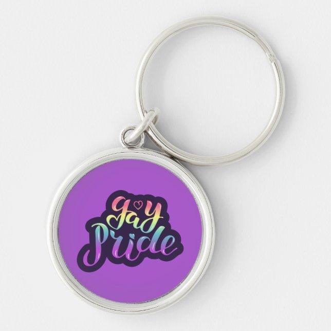 Gay Pride Schlüsselanhänger (Vorne)