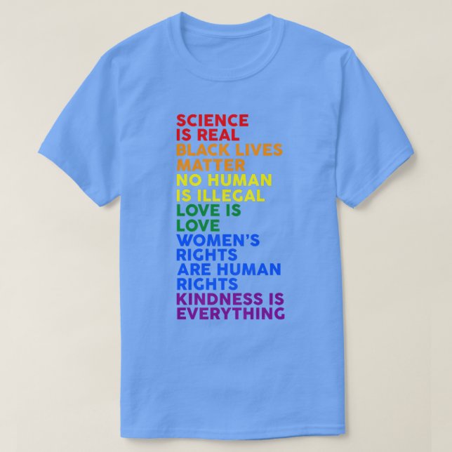 Gay Pride Science ist eine echte Black Lives Mater T-Shirt (Design vorne)