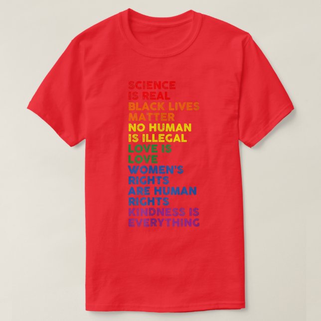 Gay Pride Science ist eine echte Black Lives Mater T-Shirt (Design vorne)