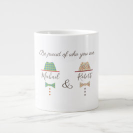 Gay Pride, seien Sie stolz darauf, wer Sie sind, M Jumbo-Tasse