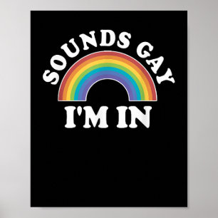 Gay Pride Shirts Männer LGBT Rainbow Sounds Gay Poster