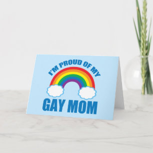 Gay Pride Son Daughter Ich bin stolz auf meine Mam Karte