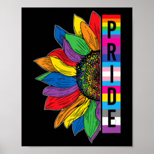 Gay Pride Sonnenblumen LGBT Sensibilisierungsmonat Poster