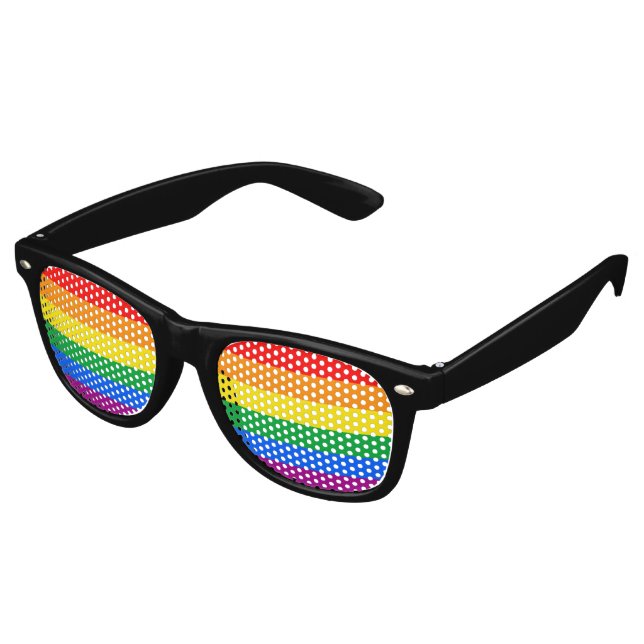 Gay Pride Sonnenbrille (Schrägansicht)
