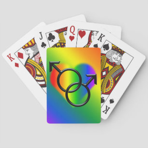 Gay Pride Spielkarten Liebe Regenbogen Spielkarten