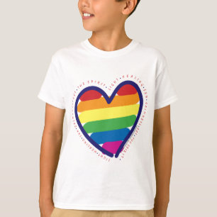 Gay Pride Spirit Heart T-Shirt