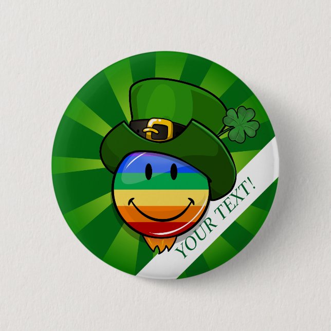 Gay Pride-St Patrick Tageskundenspezifischer Button (Vorderseite)