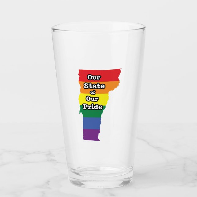 Gay Pride Staat| Vermont Glas (Vorderseite)