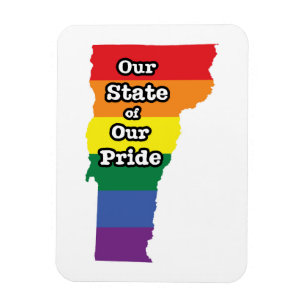 Gay Pride Staat  Vermont Magnet