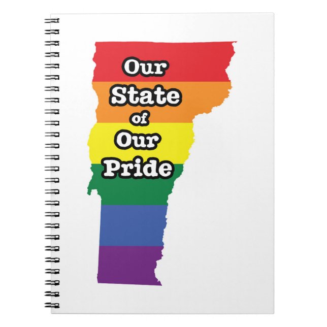 Gay Pride Staat | Vermont Notizblock (Vorderseite)