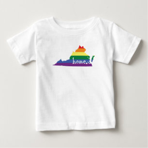 Gay Pride Staat  Virginia Baby T-shirt