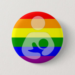 Gay Pride-Stillen/Krankenpflege Button