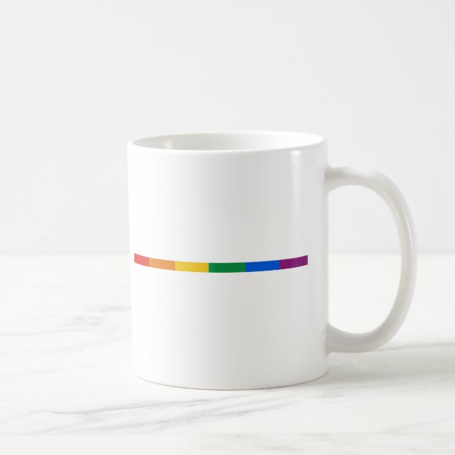 Gay Pride-Streifen Kaffeetasse (Rechts)
