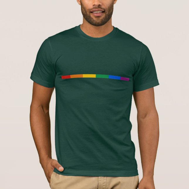 Gay Pride-Streifen T-Shirt (Vorderseite)