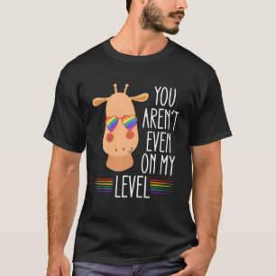 Gay Pride Stuff LGBTQ Giraffe Sie sind nicht einma T-Shirt