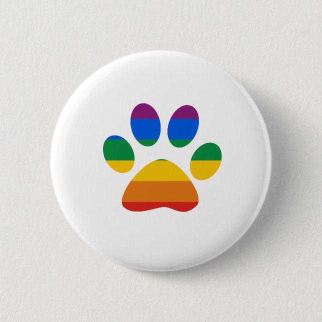 Gay Pride T - Shirt Button (Vorderseite)