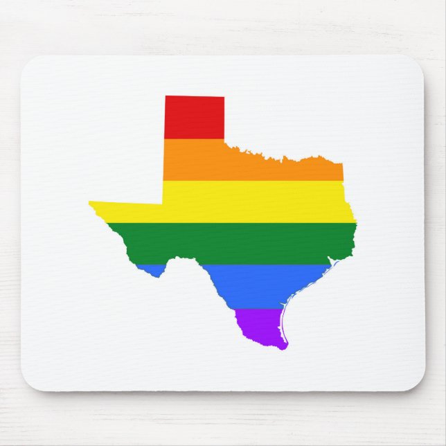 Gay Pride | Texas Rainbow Mousepad (Vorne)