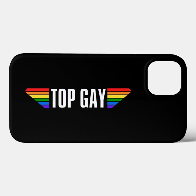 Gay Pride Top Gay Pride Rainbow Flag LGBT LGBTQ Case-Mate iPhone Hülle (Rückseite (Horizontal))