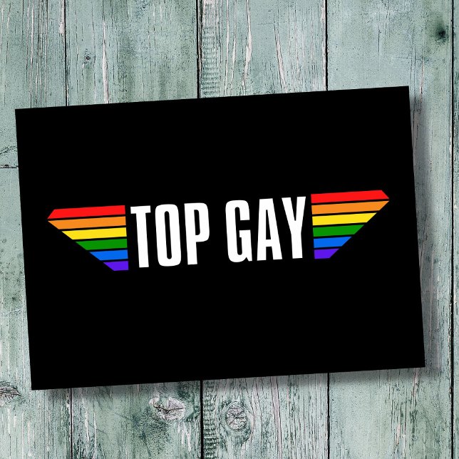 Gay Pride Top Gay Pride Rainbow Flag LGBT LGBTQ Karte (Von Creator hochgeladen)