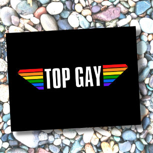 Gay Pride Top Gay Pride Rainbow Flag LGBT LGBTQ Postkarte