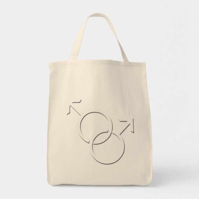 Gay Pride Tote Beutel Same-Sex-Liebe Shopping Bag Tragetasche (Vorne)