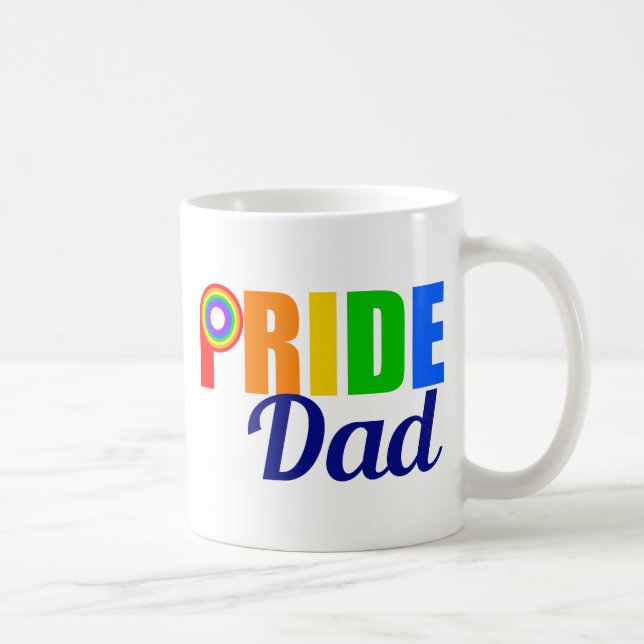 Gay Pride Vater Kaffeetasse (Rechts)