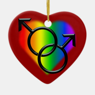 Gay Pride-Verzierungs-personalisierte Keramik Ornament