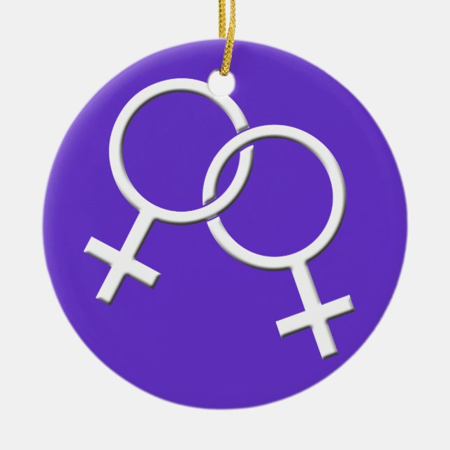 Gay Pride-Verzierungs-personalisierte Keramik Ornament (Vorne)