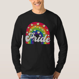 Gay Pride Vintag Lgbt Rainbow Juni Monat Grafik T-Shirt
