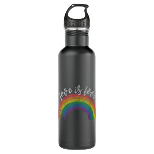 Gay Pride Vintage Rainbow LGBT Liebe Liebe Edelstahlflasche