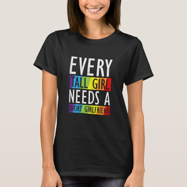 Gay Pride von Frauen mit LGBit jedes große Mädchen T-Shirt (Vorderseite)
