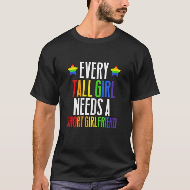 Gay Pride von Frauen mit LGBit jedes große Mädchen T-Shirt (Vorderseite)