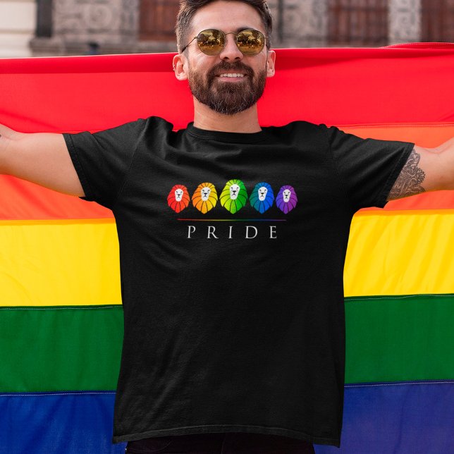 Gay Pride von Löwen - LGBT-Regenbogen-T - Shirt (Von Creator hochgeladen)