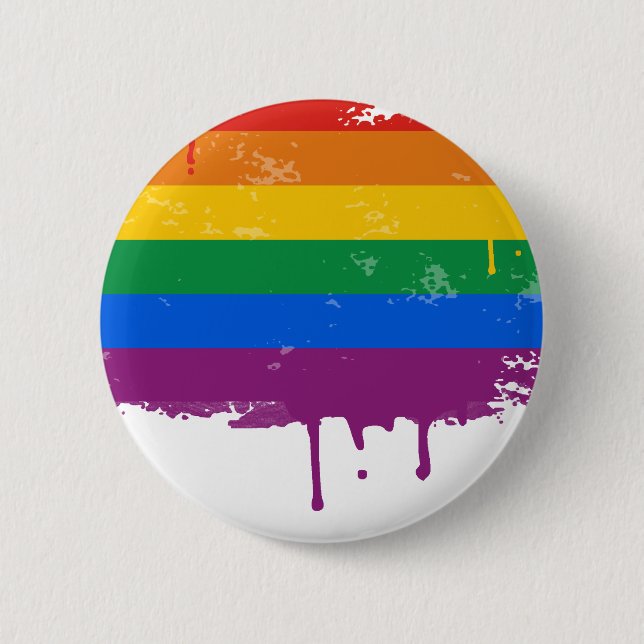 Gay Pride-Waren Button (Vorderseite)