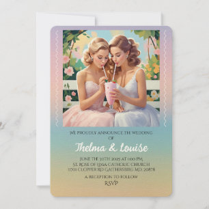 " GAY PRIDE WEDING INVITATION " EINLADUNG