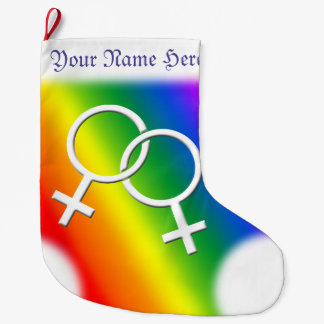 Gay Pride-WeihnachtsStrumpf-Regenbogen-Strümpfe Großer Weihnachtsstrumpf