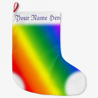 Gay Pride-WeihnachtsStrumpf-Regenbogen-Strümpfe Großer Weihnachtsstrumpf