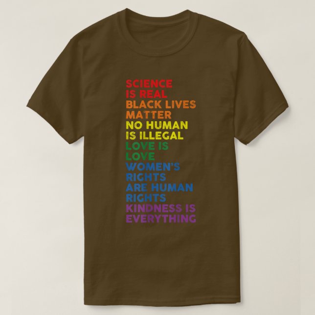 Gay Pride Wissenschaft ist wirklich stolz Monat Li T-Shirt (Design vorne)