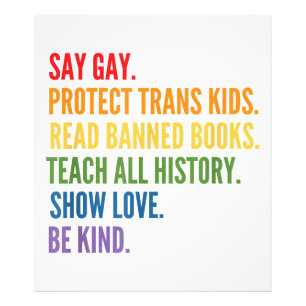 Gay Protect Trans Kids Read Banned Books Be Ki Fotodruck
