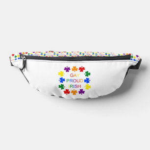 Gay Proud Irish LGBT Rainbow Kleeblatts Bauchtasche