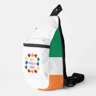 Gay Proud Irish LGBT Rainbow Kleeblatts Crossbody Bag