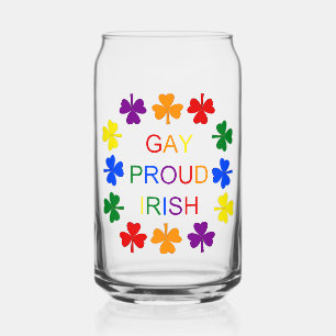 Gay Proud Irish LGBT Rainbow Kleeblatts Dosenglas