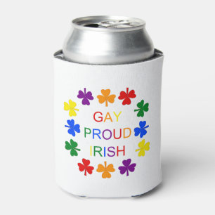 Gay Proud Irish LGBT Rainbow Kleeblatts Dosenkühler