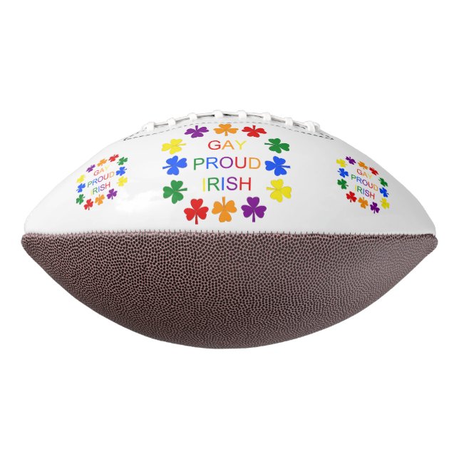 Gay Proud Irish LGBT Rainbow Kleeblatts Football (Gedreht 270)