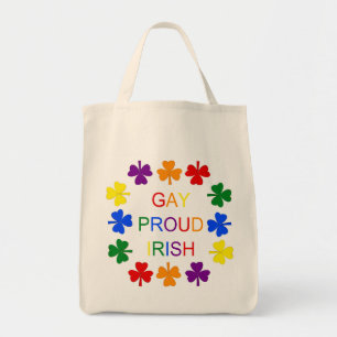 Gay Proud Irish LGBT Rainbow Kleeblatts Tragetasche