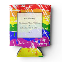Gay Rainbow Freedom Flag Wedding Keepake