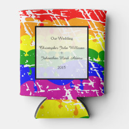 Gay Rainbow Freedom Flag Wedding Keepake Dosenkühler