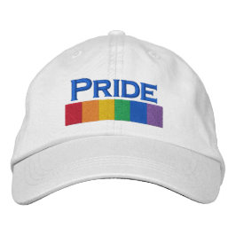 Gay Rainbow Pride Flag Strip Bestickte Baseballkappe
