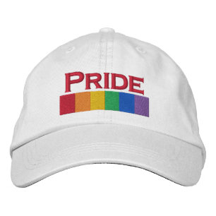 Gay Rainbow Pride Flag Strip Bestickte Kappe