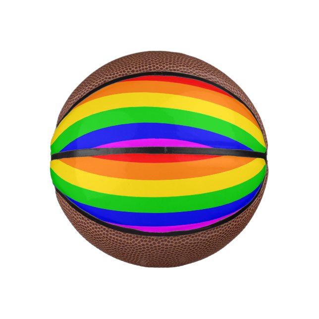 Gay Rainbow Transgender Rainbow Flag Mini Basketball (Vorderseite)